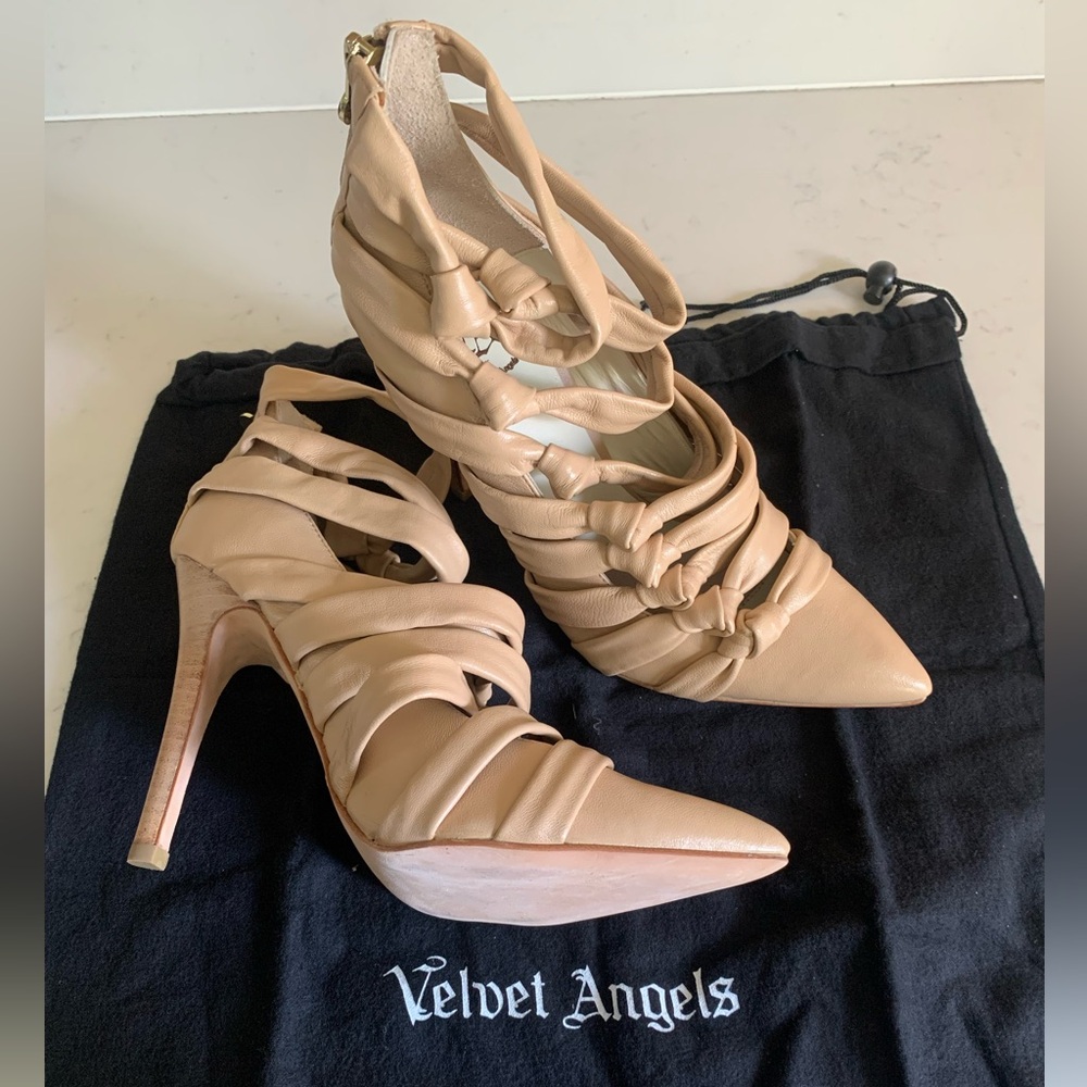 Velvet Angels Nude Heels Size 7